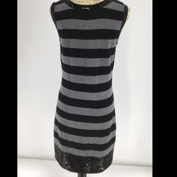 Glimmer by j j basic XL (L) Blk/Grey sweater dress - Picture 6 of 9